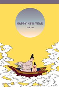 若様と一緒に雲船おさるさん